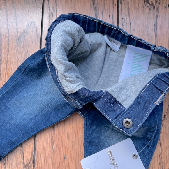 Baby boy newborn 1-2 months lined cotton jeans BNWT Mayoral - Picture 3 of 3
